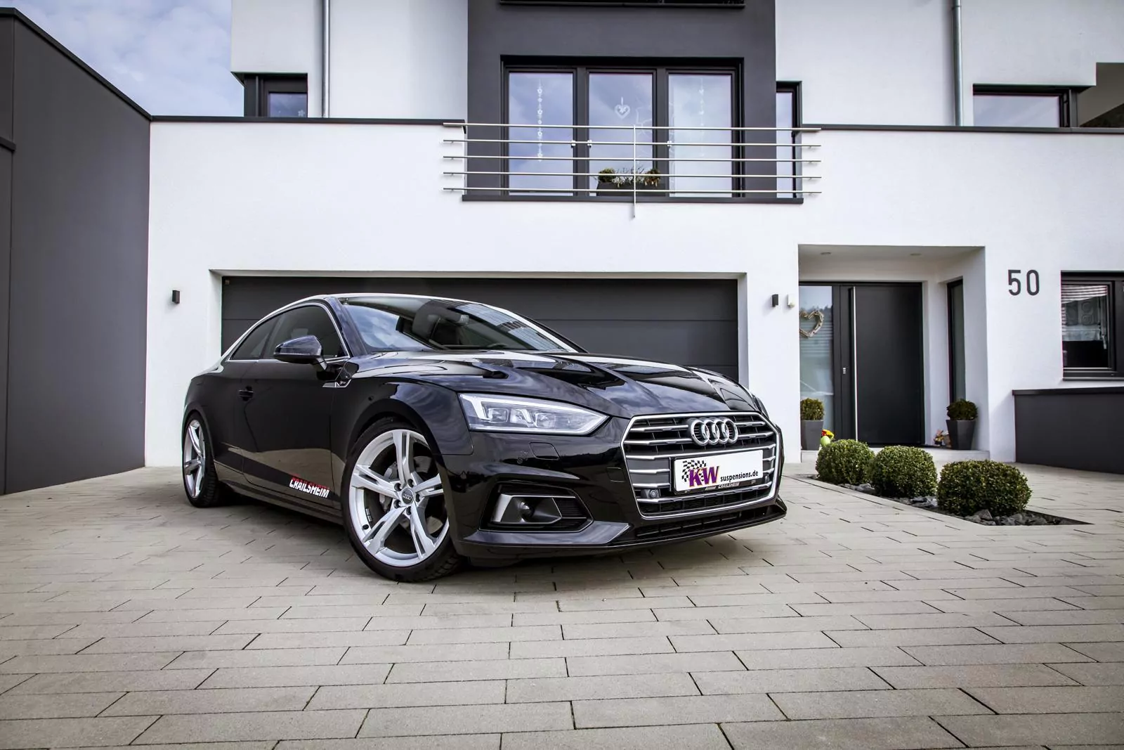 KW Gewindefahrwerk V3 inox (inkl. Stilllegung f. elektr. Dämpfer) AUDI A5 (B8) F53 06/2016-