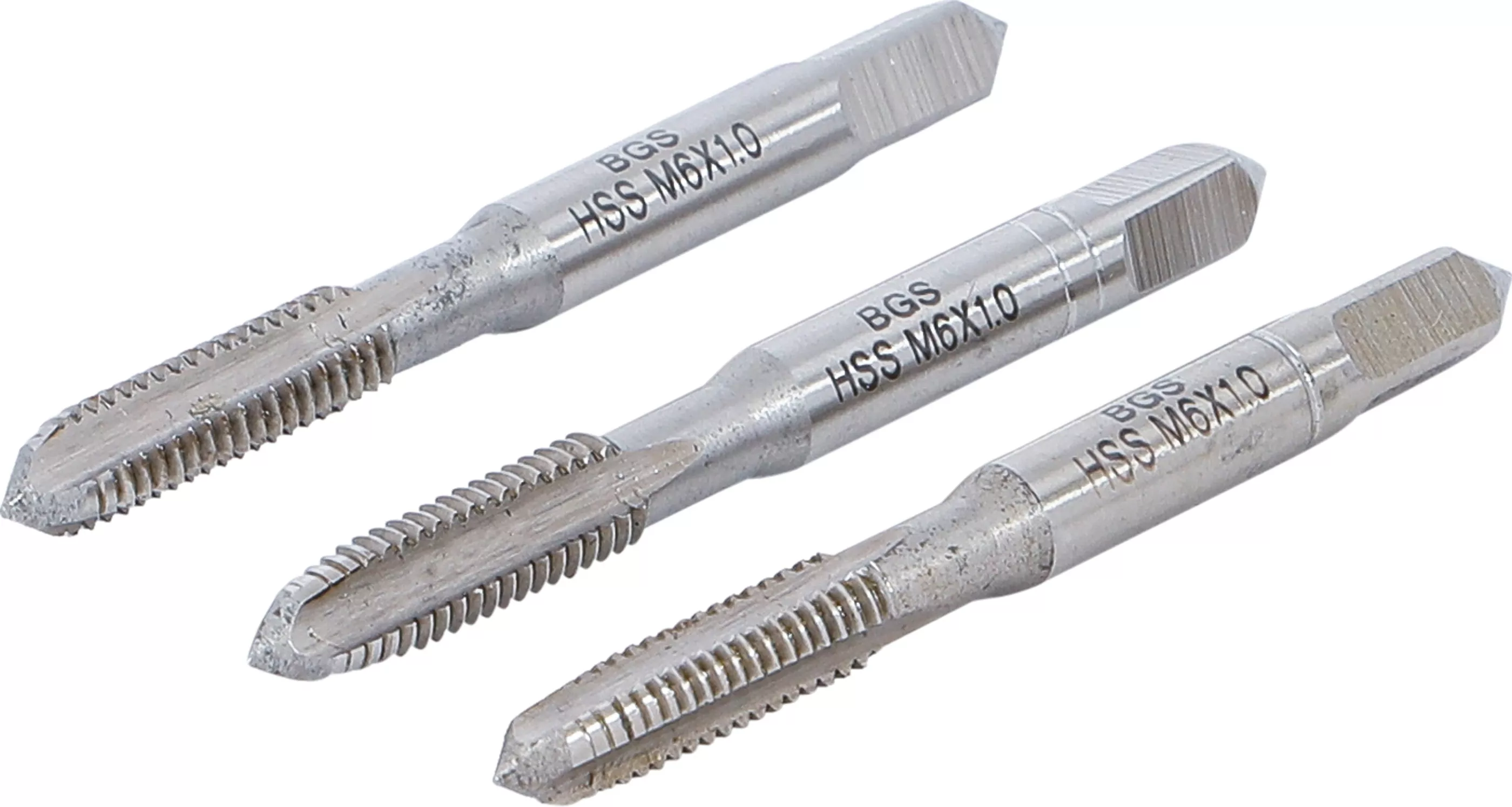 Gewindebohrer-Satz | Vor-, Mittel- und Fertigschneider | HSS-G | M6 x 1,0 mm | 3-tlg.