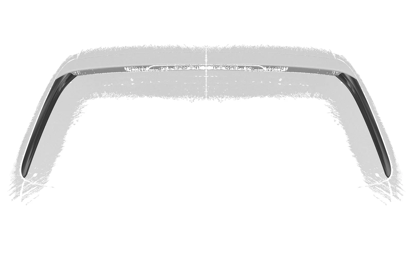Heckflügel mit ABE für Audi A4 B8 (Typ 8K) Avant HF095 Schwarz Strukturiert