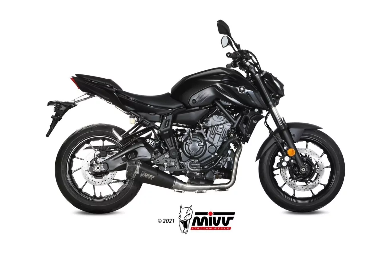 MIVV DELTA RACE Edelstahl Schwarz YAMAHA MT-07/FZ-07 21-22