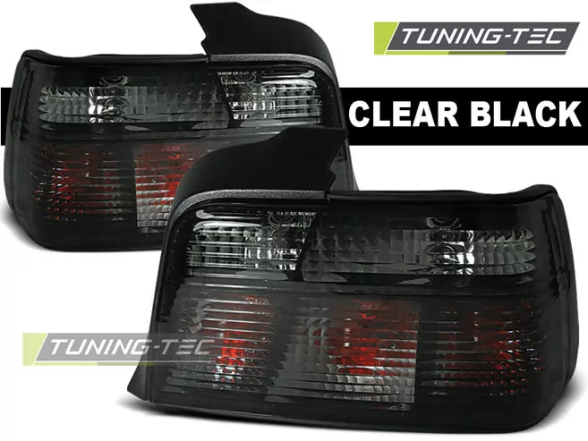 Tail Lights Smoke Fits Bmw E36 12.90-08.99 Sedan