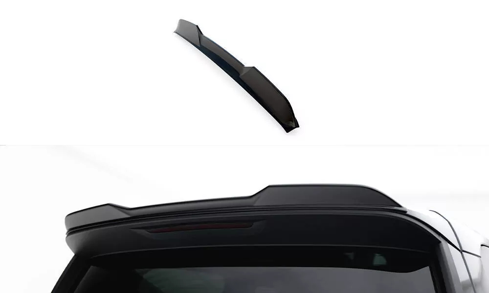 Spoiler CAP Für 3D Volkswagen Multivan Long T7 Schwarz Hochglanz