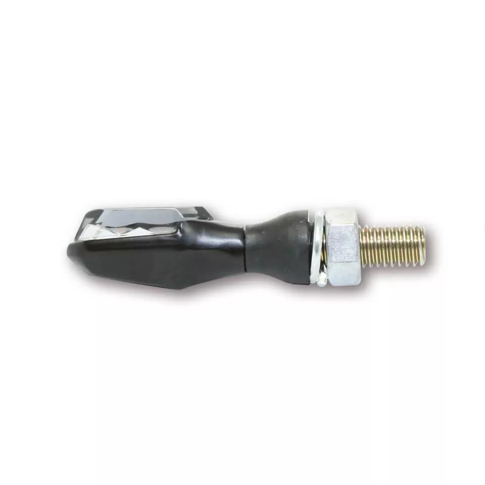 HIGHSIDER Pro Sonic-X2 LED Indicator Gehäuse  Schwarz / Linse Rauchgrau (Paar), Vorn & Hinten