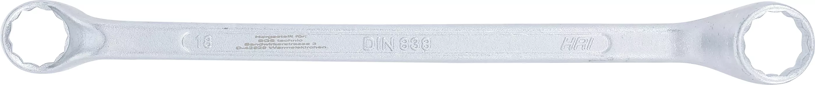 Doppel-Ringschlüssel, gekröpft | SW 18 x 19 mm
