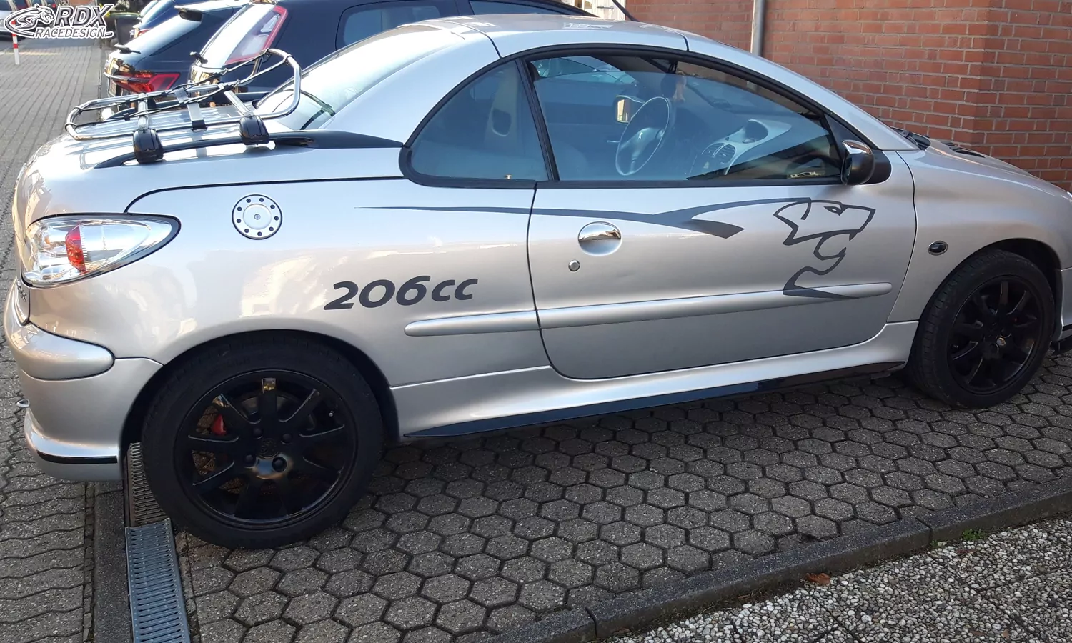 RDX Seitenschweller für PEUGEOT 206 / 206CC "Slim" 