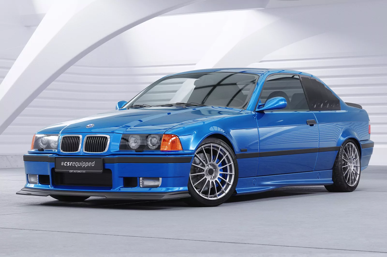 Seitenscheibenblenden für BMW 3er E36 Coupe SSB010 Schwarz Strukturiert