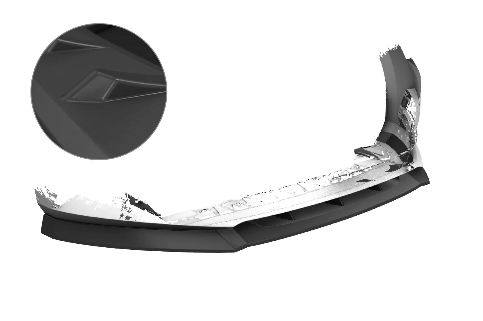 Cup-Spoilerlippe mit ABE für Skoda Superb III (Typ 3V) Lackierfreundlich (schwarz matt)