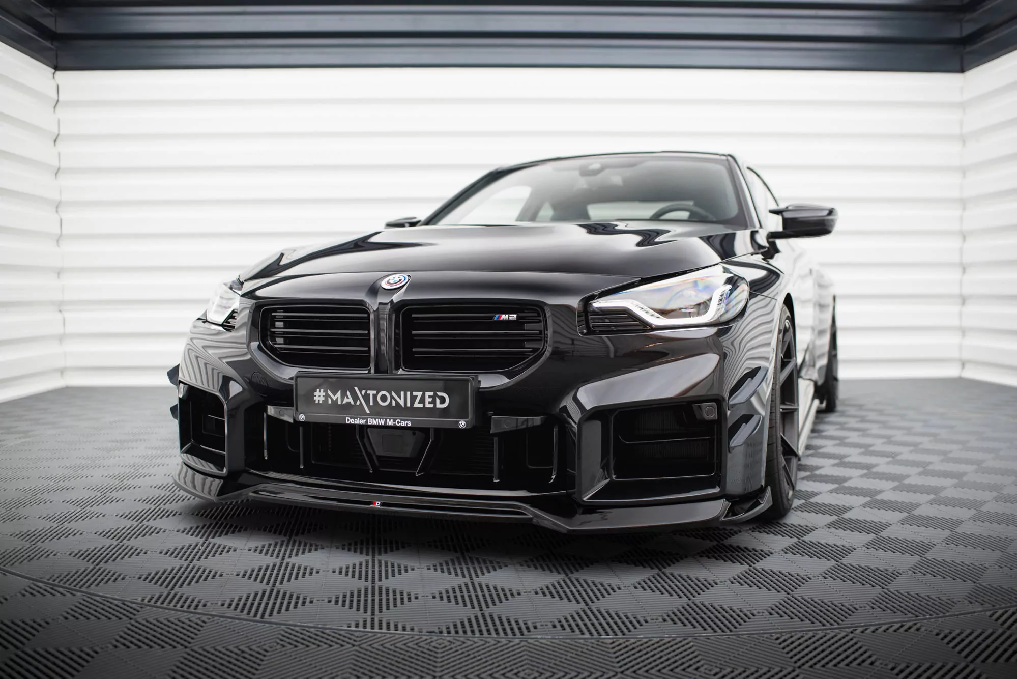 Front Ansatz V.1 Für BMW M2 G87 Schwarz Hochglanz