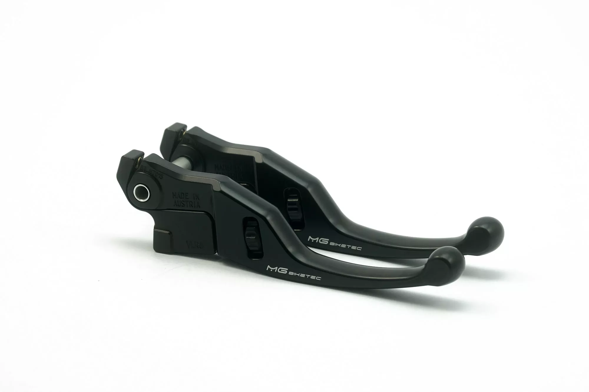 MG Biketec Bremshebelset - Bremshebel Set - Kurz, mit ABE gültig in D - A - CH für Vespa GTS 125 / Super / Super Sport / Super Tech ab 2023 (Brembo/Bybre)