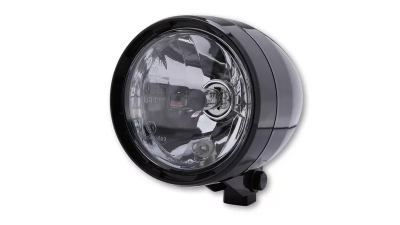 SHIN YO ABS Scheinwerfer mit Standlicht, schwarz, HS1, untere Befestigung E-geprüft