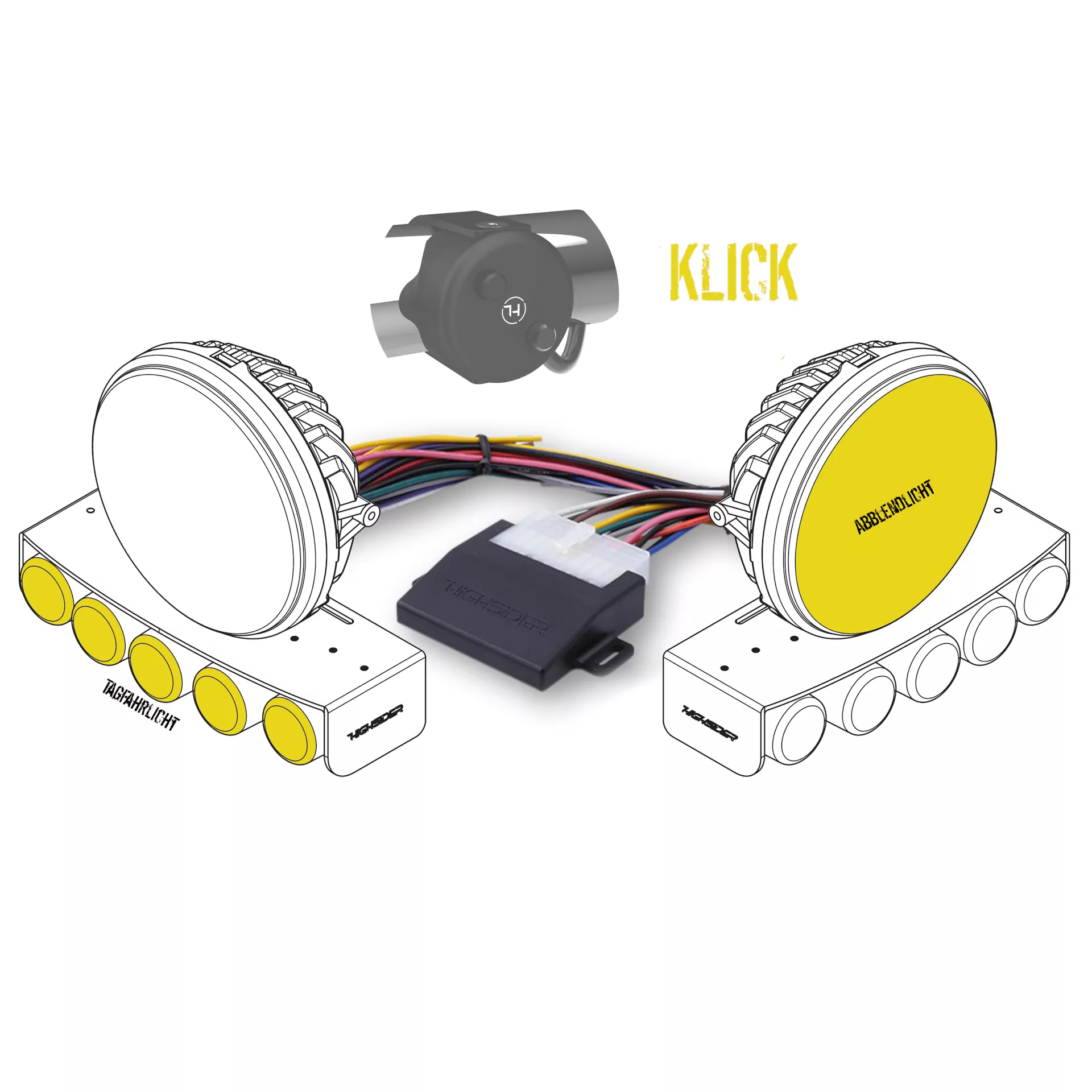 HIGHSIDER pro DRL Touch E-Box Tagfahrlichtschaltung per Taster