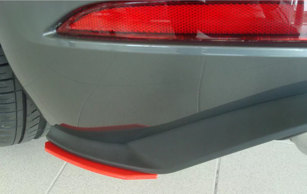 Rieger Heckschürzenansatz seitlich links für VW Golf 7 GTI | 3-tür. 02.17- (ab Facelift) für orig. Heckeinsatz