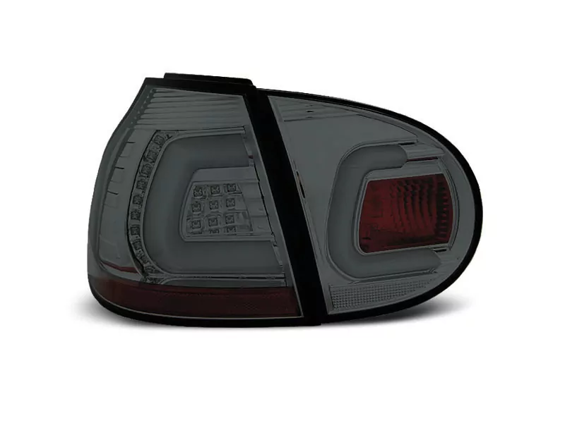 Led Bar Tail Lights Smoke Fits Vw Golf 5 10.03-09