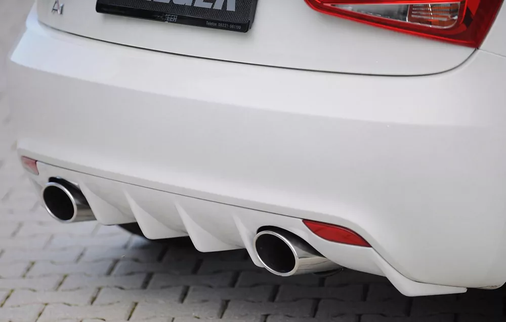 Rieger Heckeinsatz für Audi A1 (8X) - 3-tür. 08.10-12.14 (bis Facelift) carbon optik