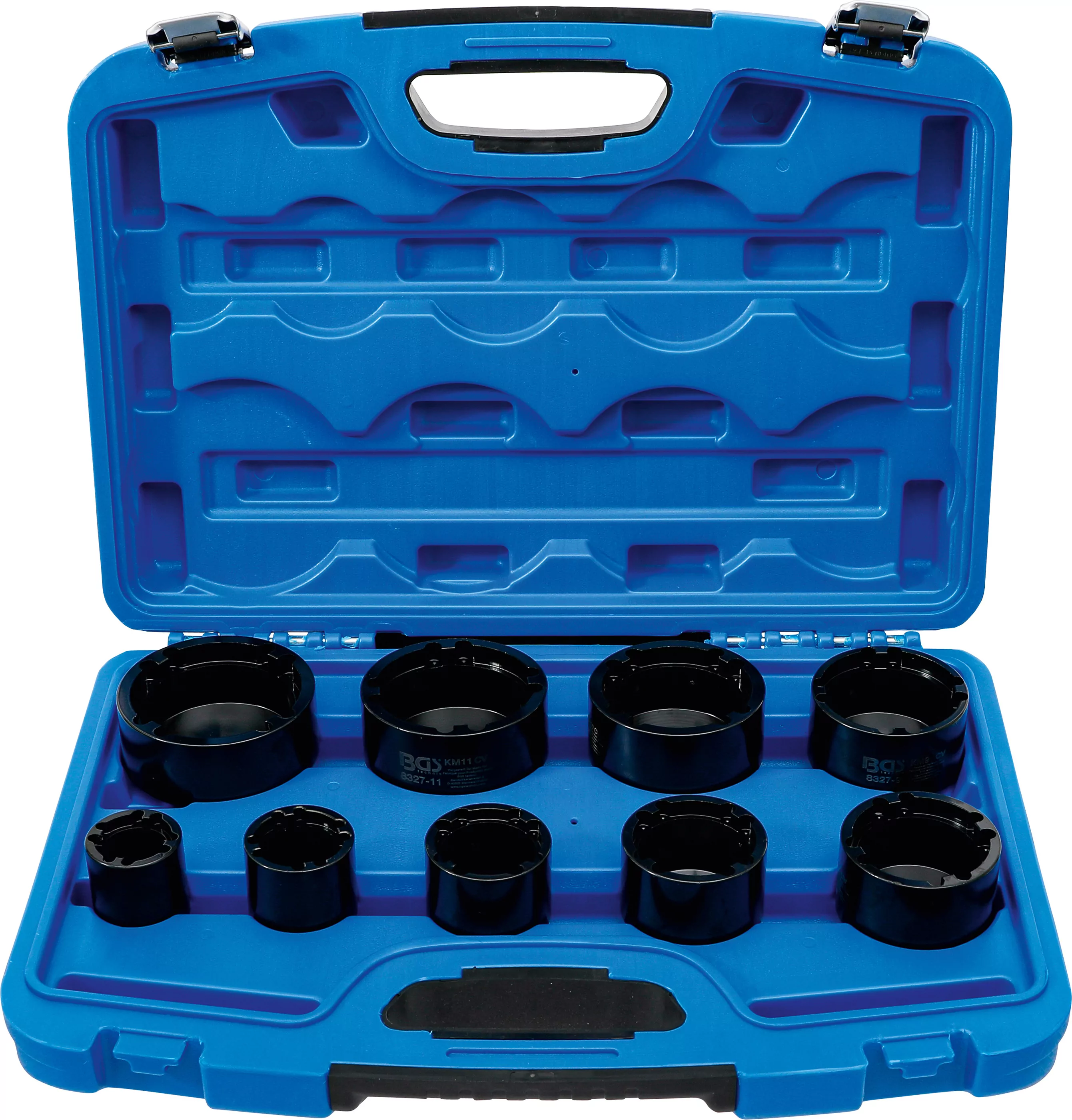 Nutmutternschlüssel-Satz | Zapfen innen liegend | KM4 - KM12 | 9-tlg.