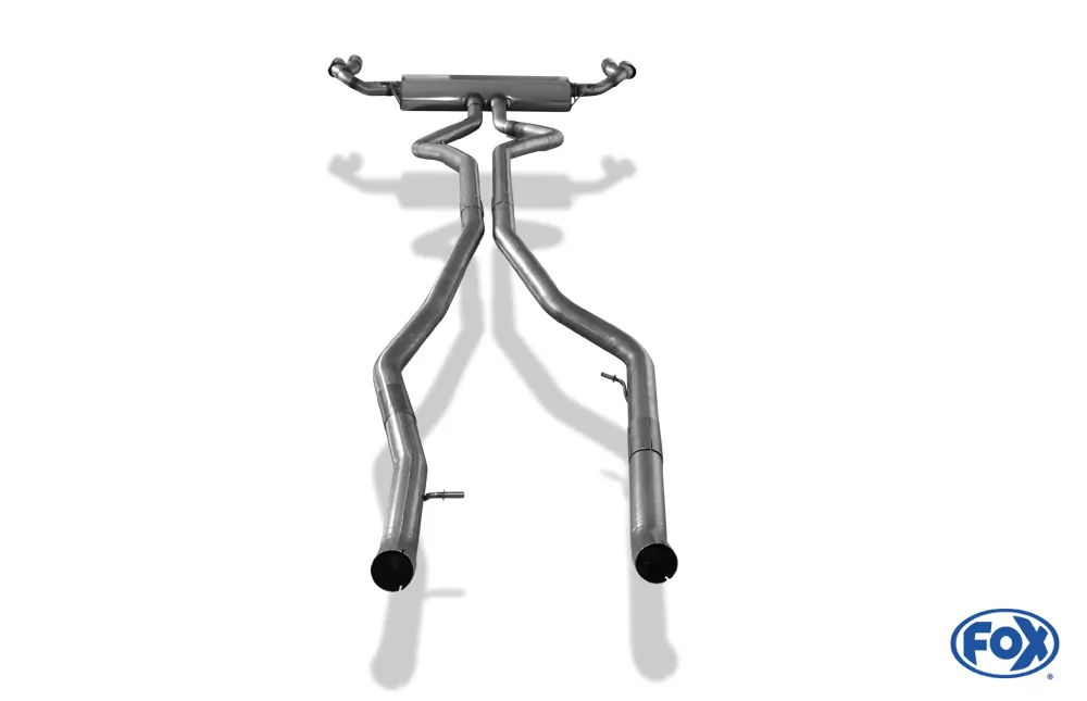 BMW X5 F15  Endschalldämpfer quer Ausgang rechts/links, Eingang doppelflutig - 2x80 Typ 16 rechts/links