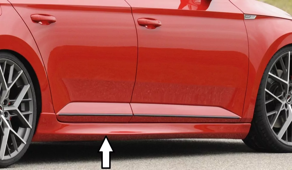 Rieger Seitenschweller für Skoda Superb III (3T/3V) - Lim. 11.18-07.19 (bis Facelift 2) carbon optik