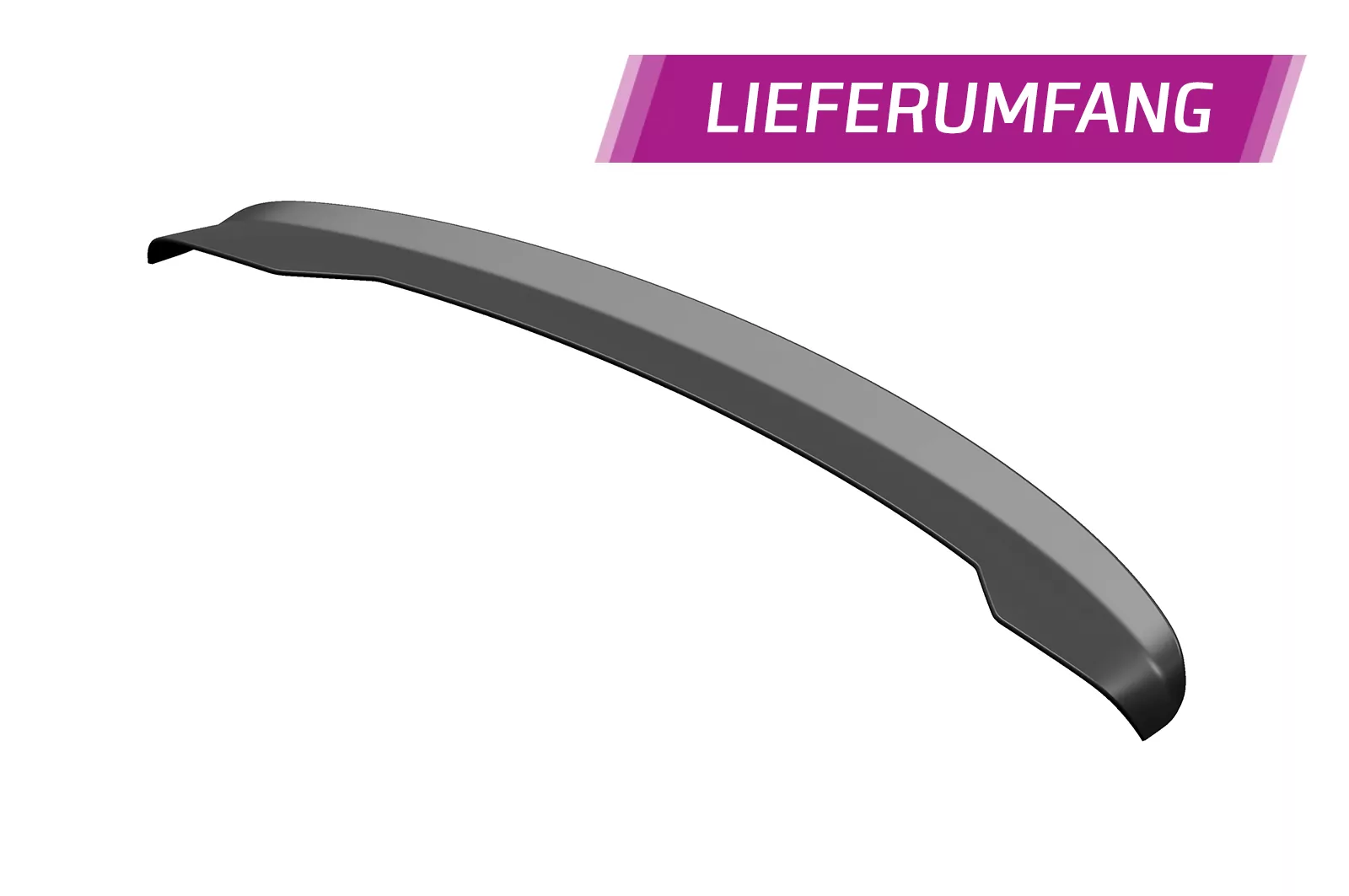 Heckflügel mit ABE für VW T6 / T6.1 HF704 Strukturiert (schwarz matt)