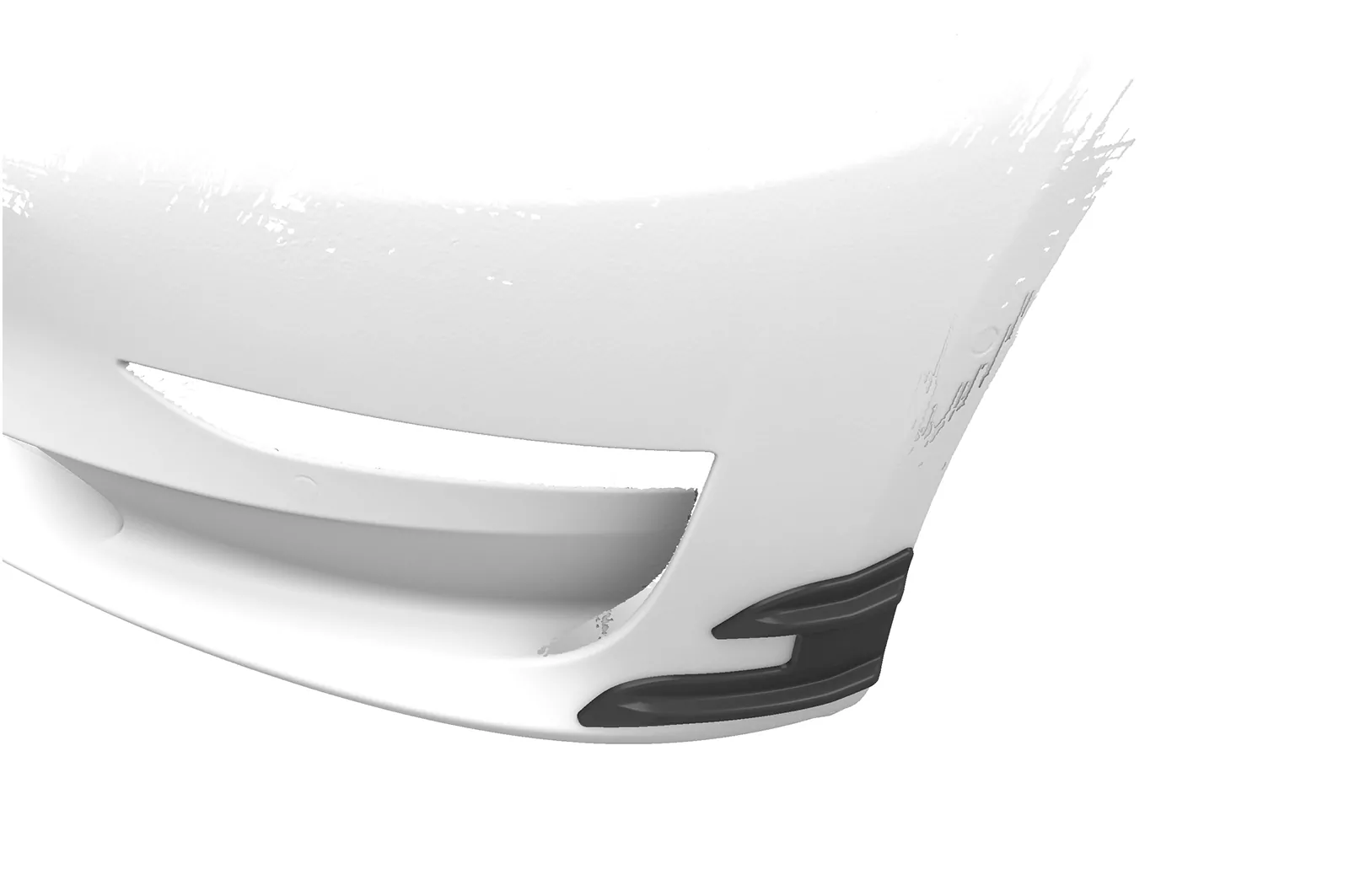 Performance Flaps für Tesla Model 3 FP021 Schwarz Strukturiert