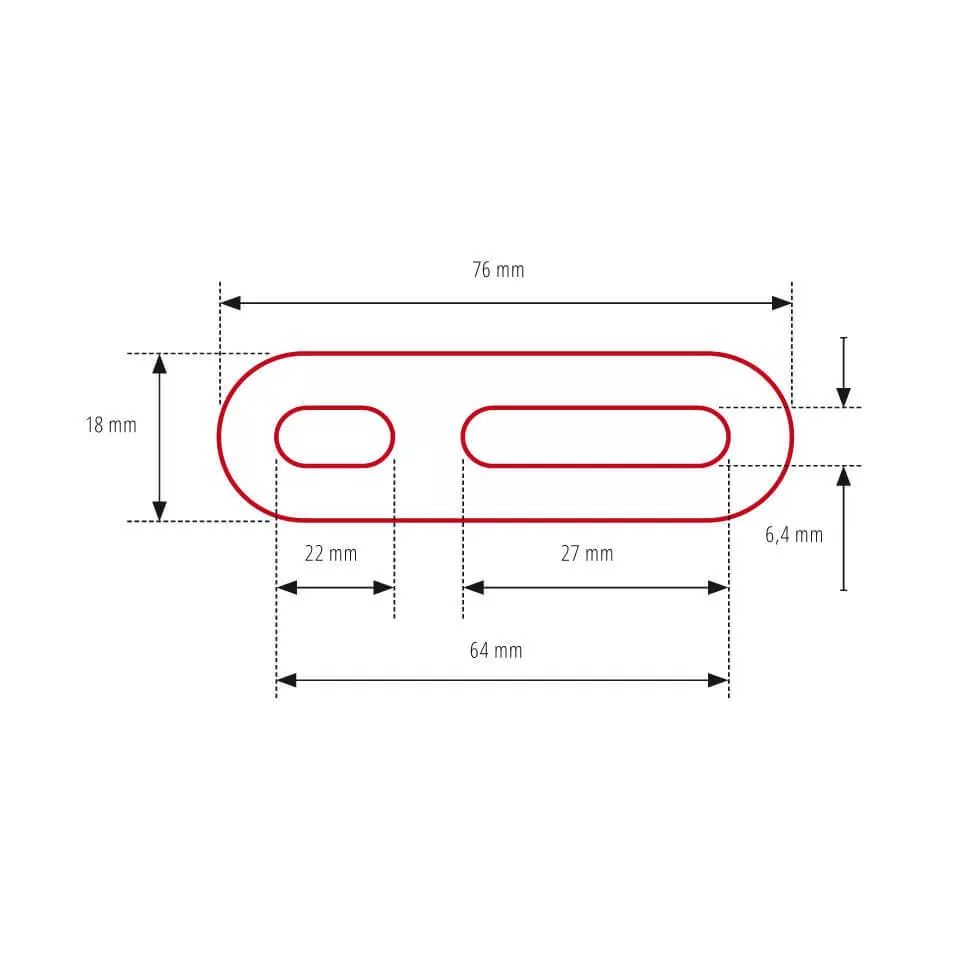 HIGHSIDER pro Spiegeladapter Universal, Für Verkleidungsspiegel, lang (Paar)