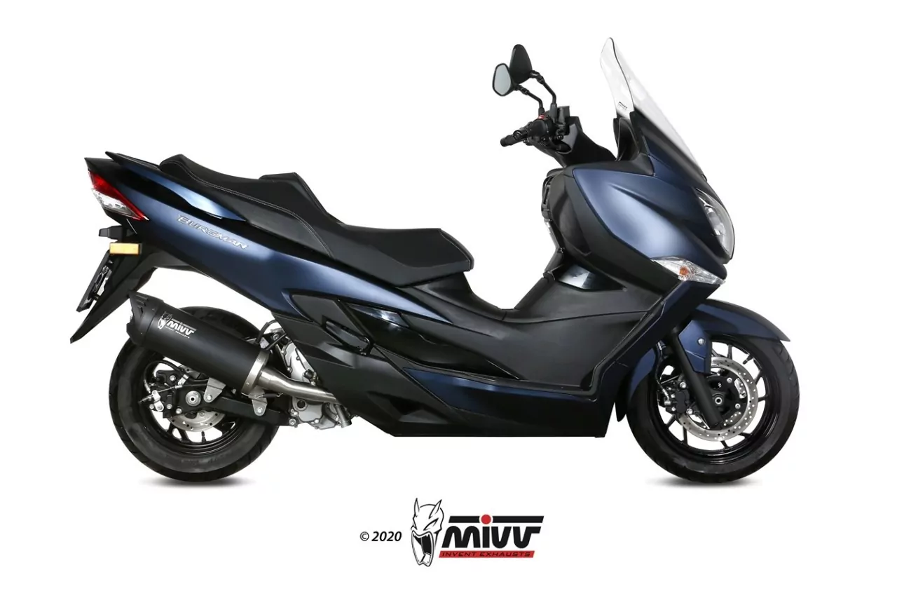 MIVV MOVER Edesltahl Schwarz Inkl. Kat SUZUKI BURGMAN 400 2017 > 2020