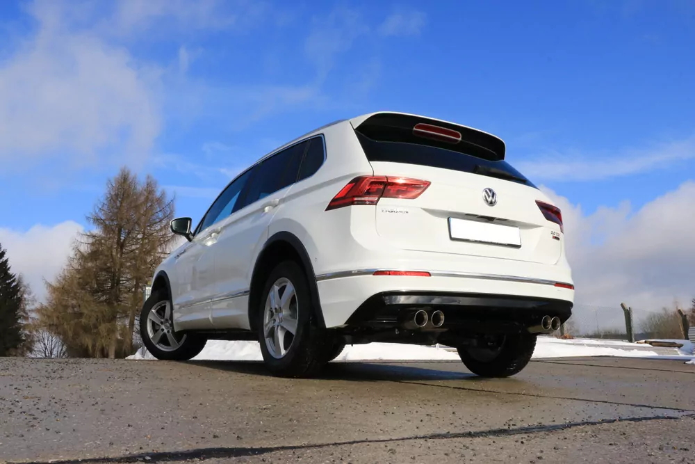 VW Tiguan II Diesel - 4motion  Endschalldämpfer quer - 2x80 Typ 25 rechts/links