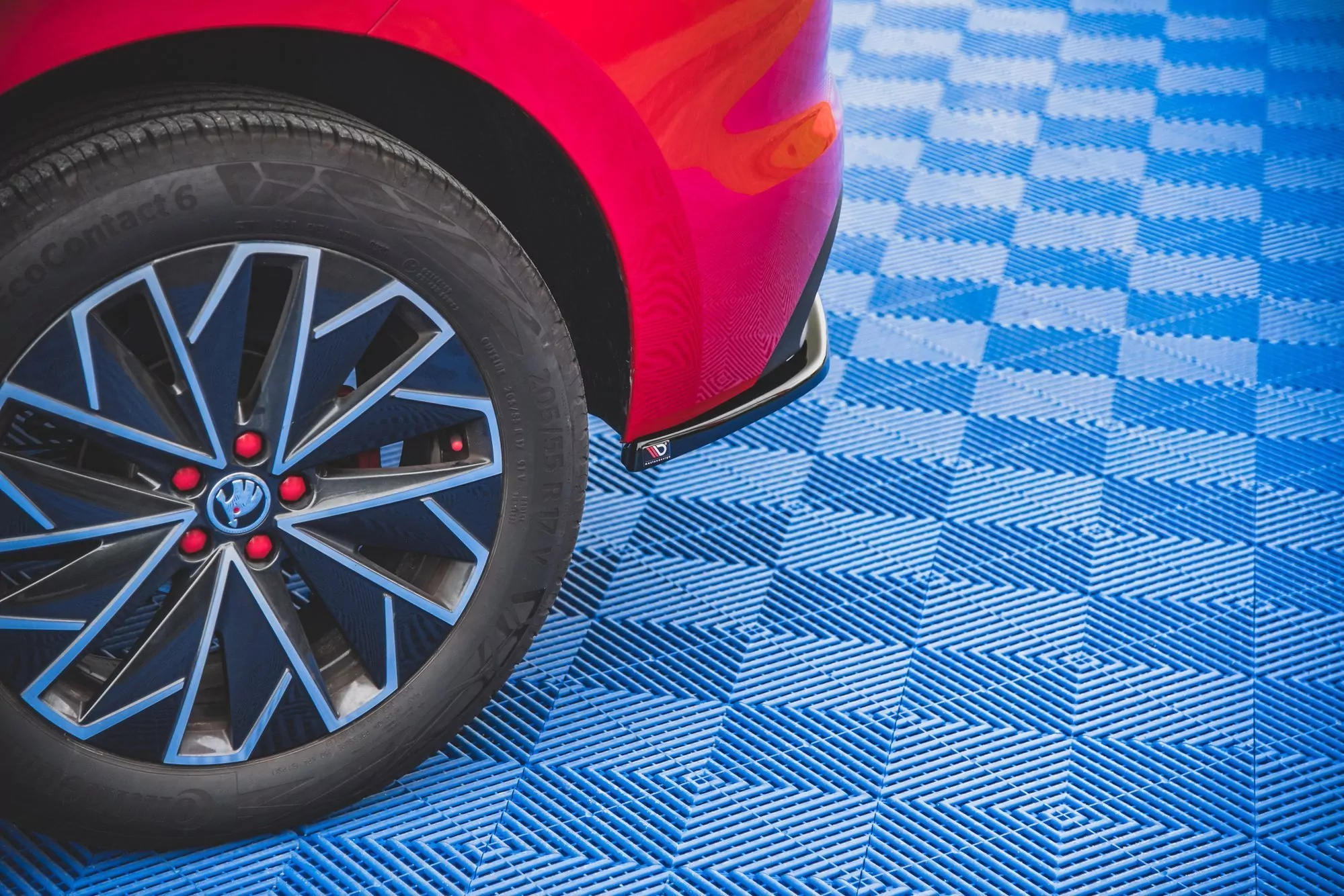 Heck Ansatz Flaps Diffusor Passend Für Skoda Kamiq Schwarz Hochglanz