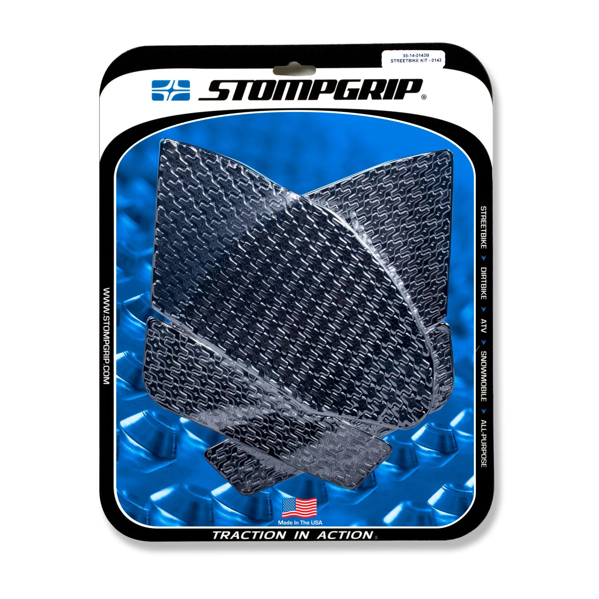 Stompgrip Traction Pad Icon für Suzuki GSX-R 1000 17-22 Schwarz
