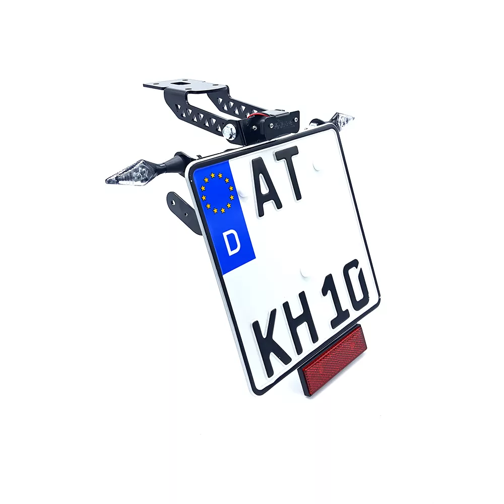 alpha Technik Kennzeichenhalter für Kawasaki ZX-6R; Typ ZX636G; Modelljahr 2019-