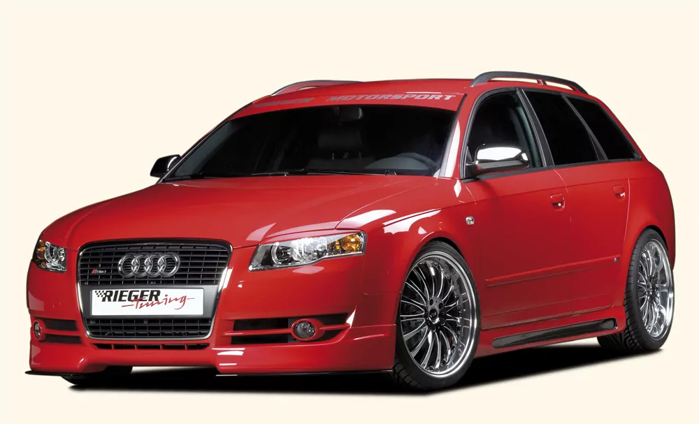 Rieger Seitenschweller rechts  carbon look für Audi A4 (8E) Typ B7 Avant 11.04- (ab Facelift)