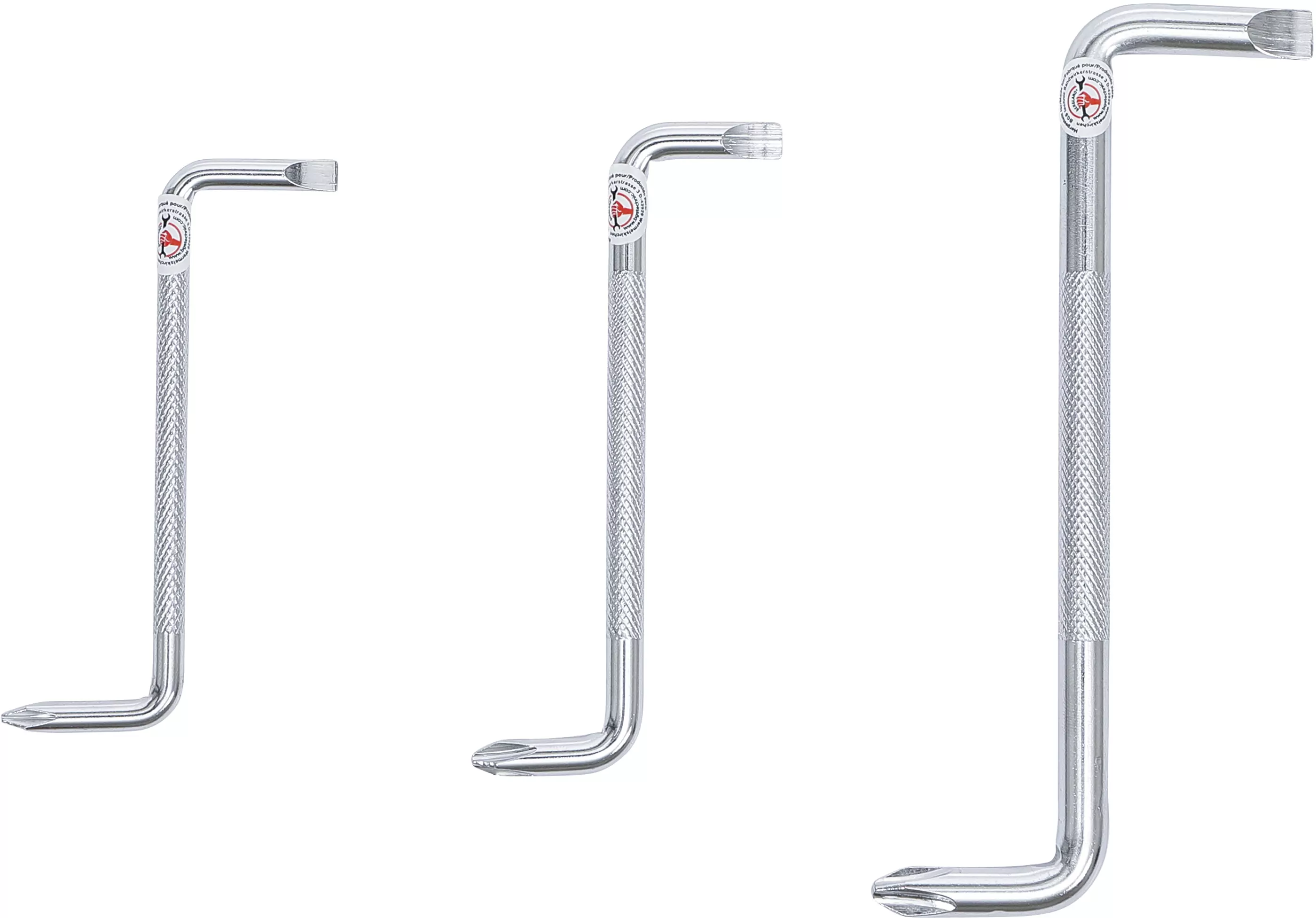 Winkel-Schraubendreher-Satz | Schlitz / Kreuzschlitz | 3-tlg.