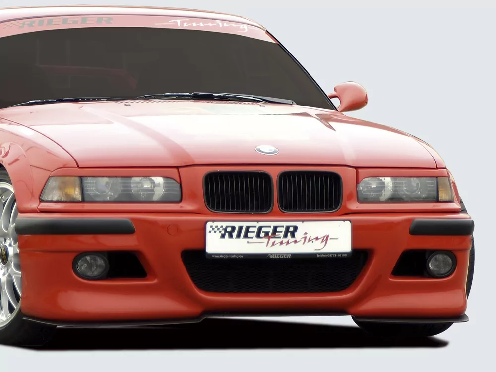 Rieger Spoilerstoßstange M3-Look für BMW 3er E36 - Coupé  -> inkl. 2 Rieger Lüftungsschächte carbon optik
