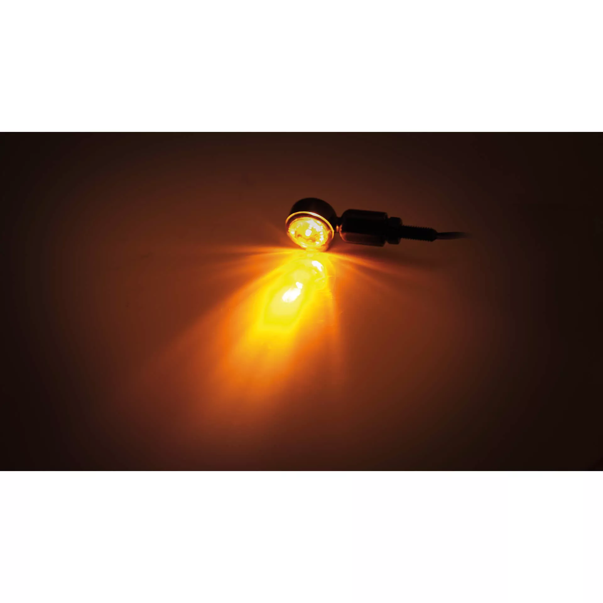 HIGHSIDER smart MC-1 LED Blinker Gehäuse Schwarz / Linse Klar (Paar), Vorn & Hinten