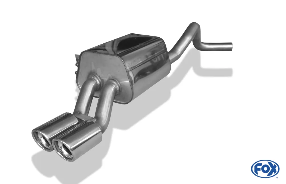 Renault Megane III Schrägheck/ Coupe  Endschalldämpfer - 2x80 Typ 17