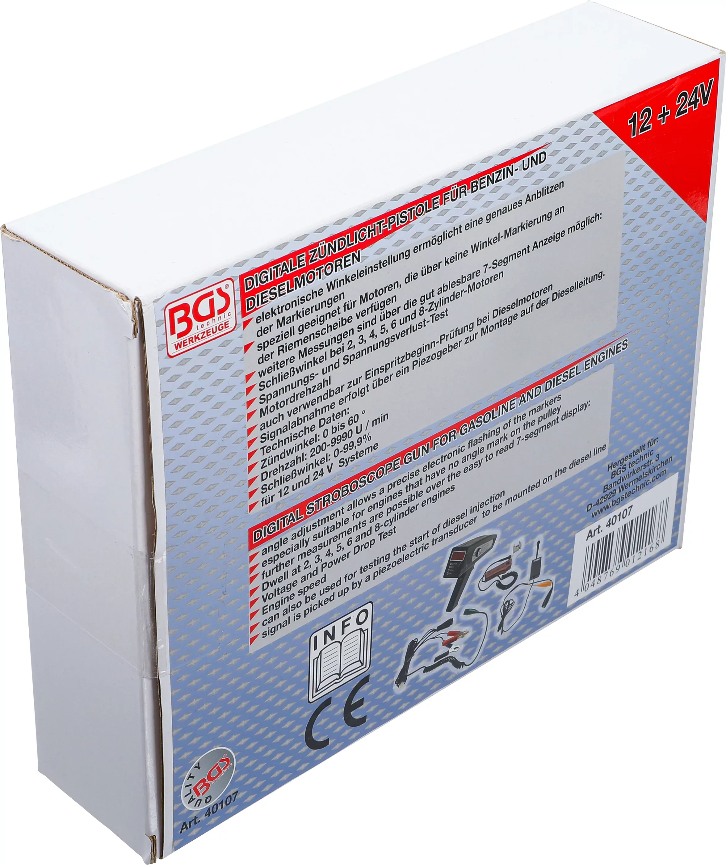 Digitale Zündlicht-Pistole | für Benzin und Dieselmotoren