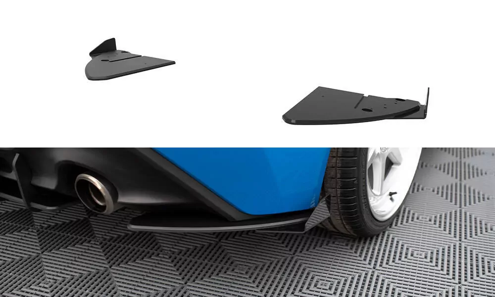 Street Pro Heck Ansatz Flaps Diffusor V.1 +Flaps Für Toyota GR86 Mk1 Schwarz Hochglanz