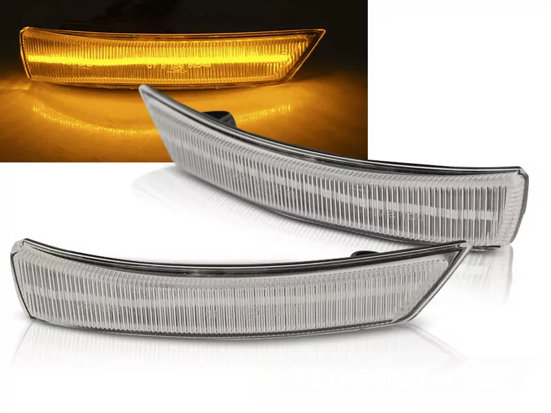 Ford Focus Mk2 Mk3 08-17/  Mondeo Mk4 10-14 Seq Led White