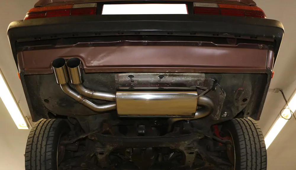 Audi 80/90 Typ 85 quattro Vorfacelift  Endschalldämpfer - 2x76 Typ 14