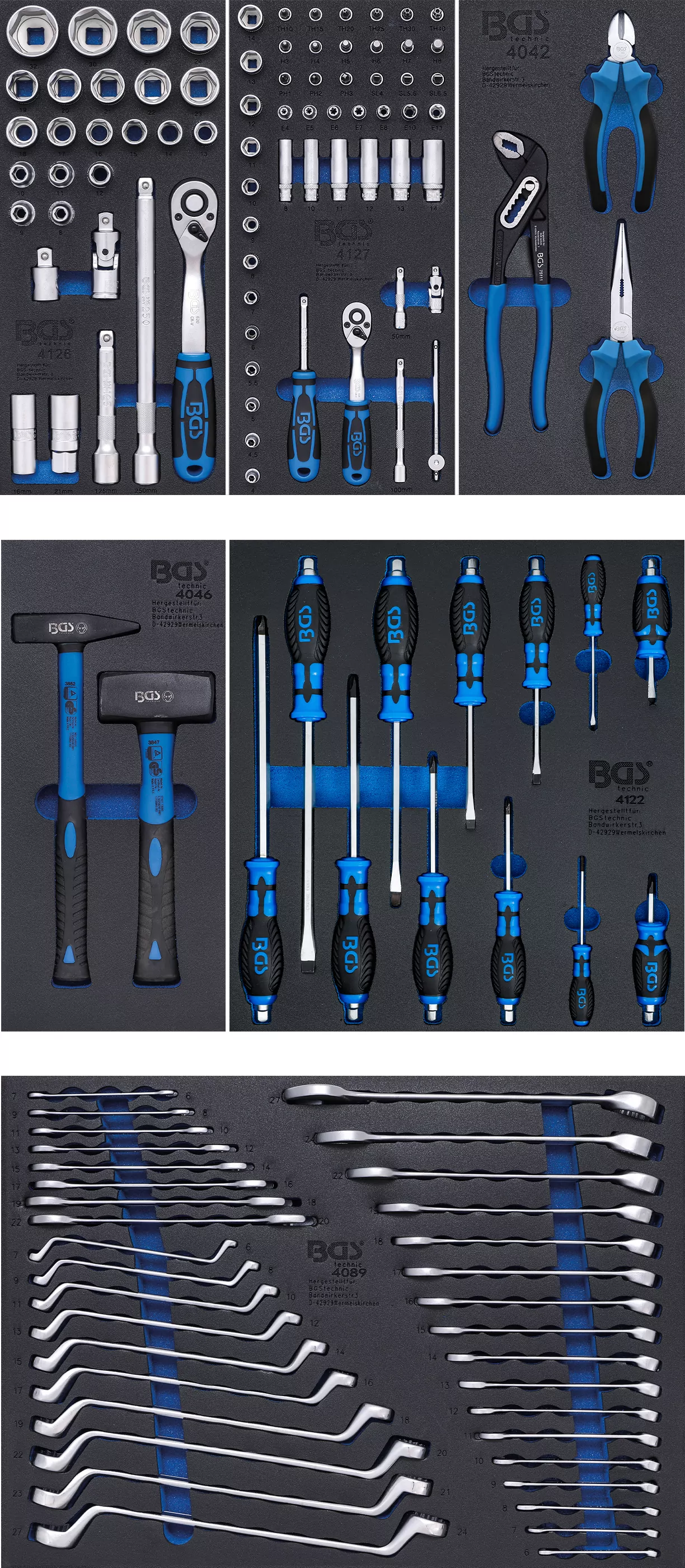 Werkstattwagen | 7 Schubladen | mit 129 Werkzeugen