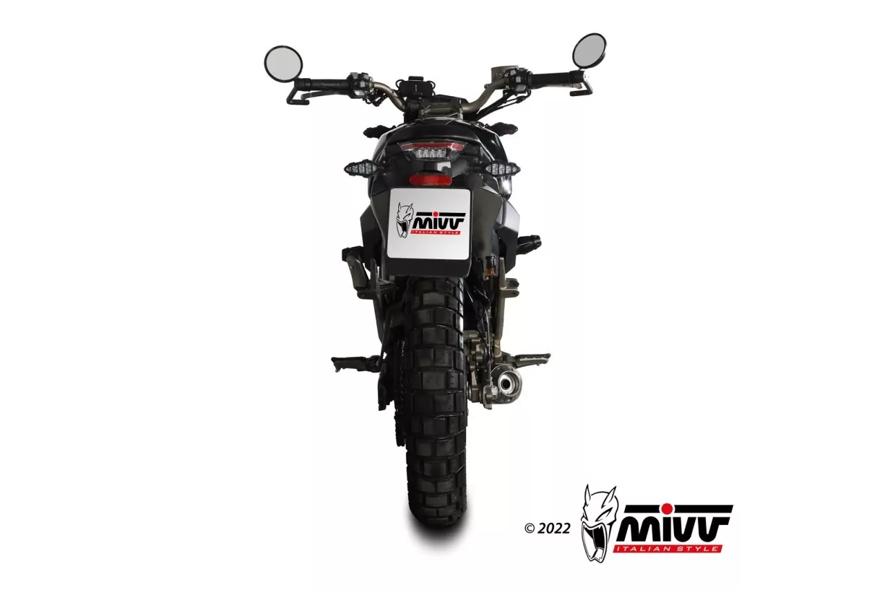 MIVV X-M1 Edelstahl Schwarz Zontes ZT 125 U/G1 21-22