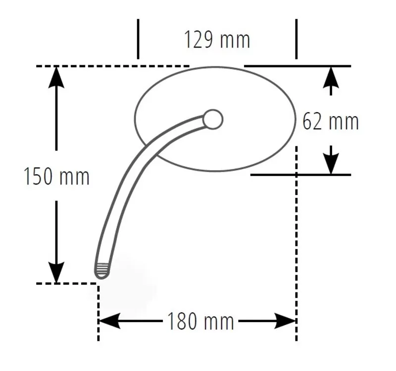 SHIN YO Spiegel Agila Chrom Universal (1Stck.)