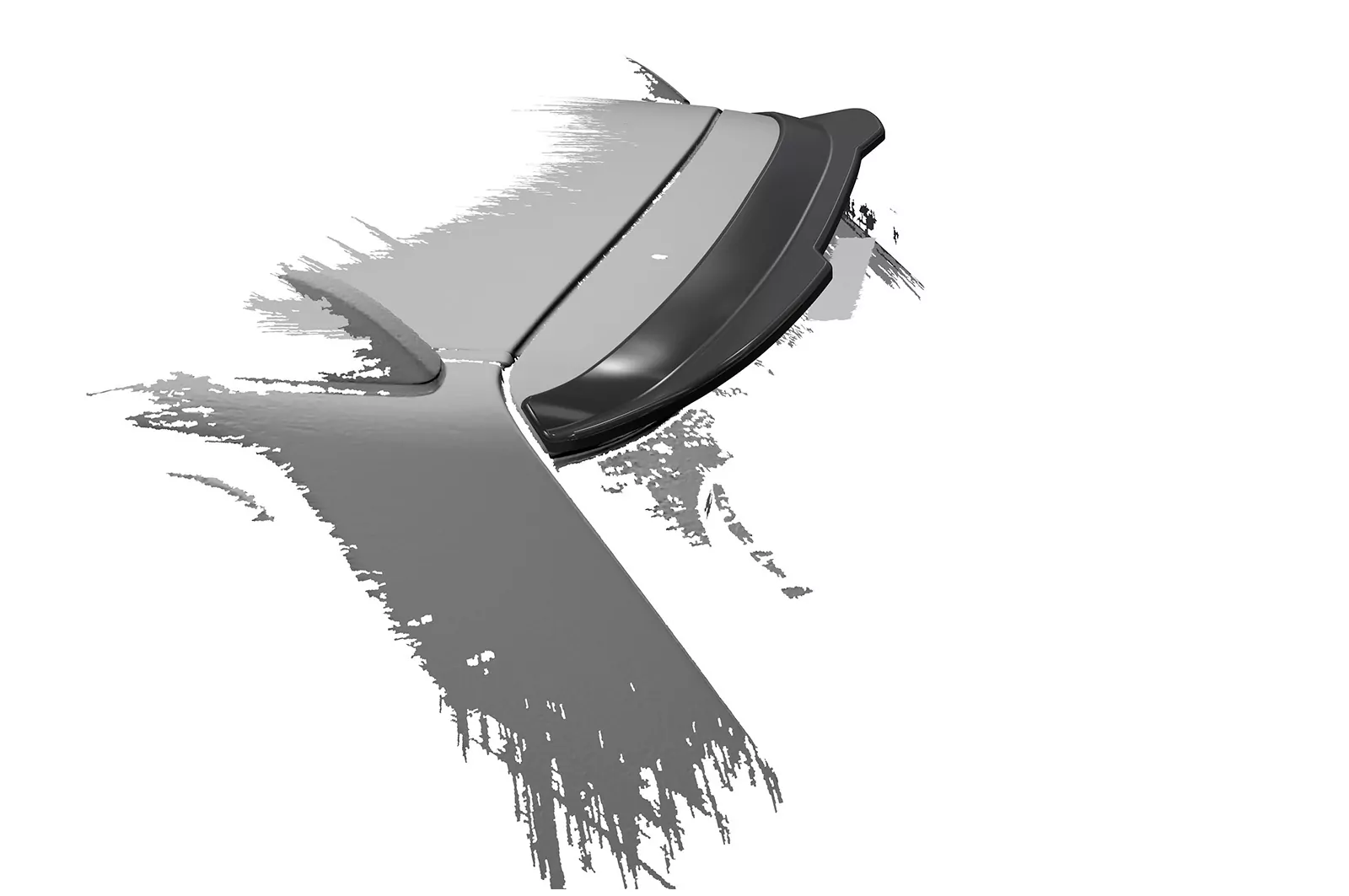 Heckflügel mit ABE für Audi A4 B5 (Typ 8D5) Avant HF828 Schwarz Strukturiert