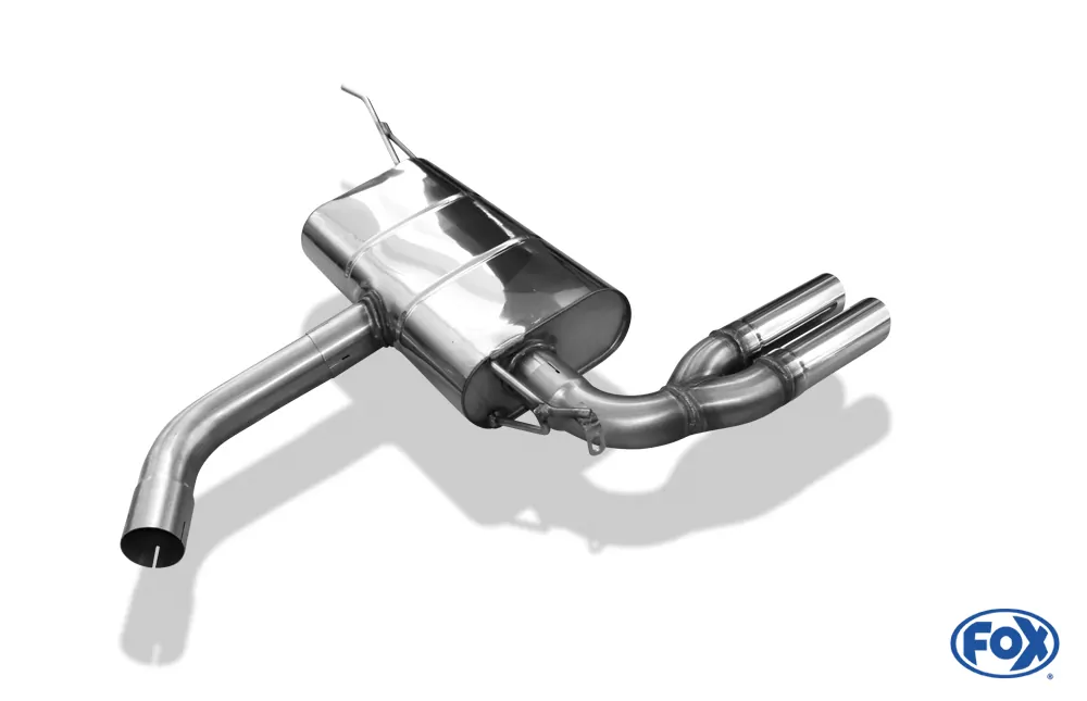 VW Golf VI  Endschalldämpfer - 2x63 Typ 14