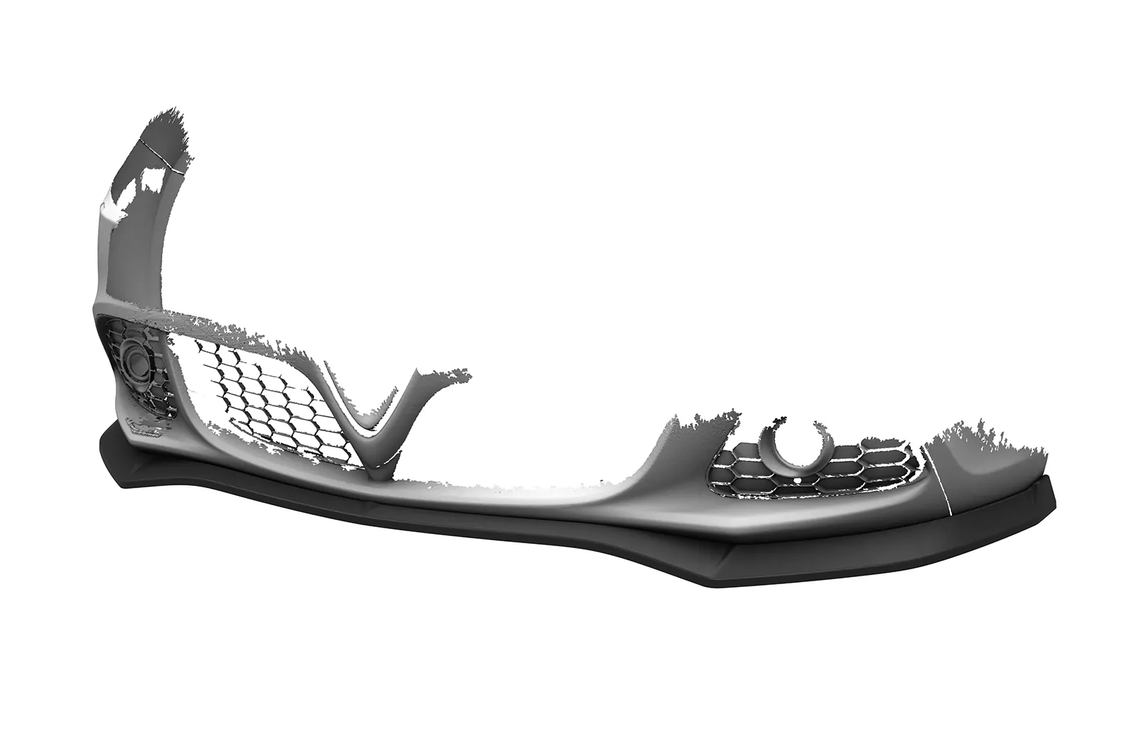 Cup-Spoilerlippe mit ABE für Alfa Romeo Giulietta (Typ 940) CSL834 Schwarz Strukturiert