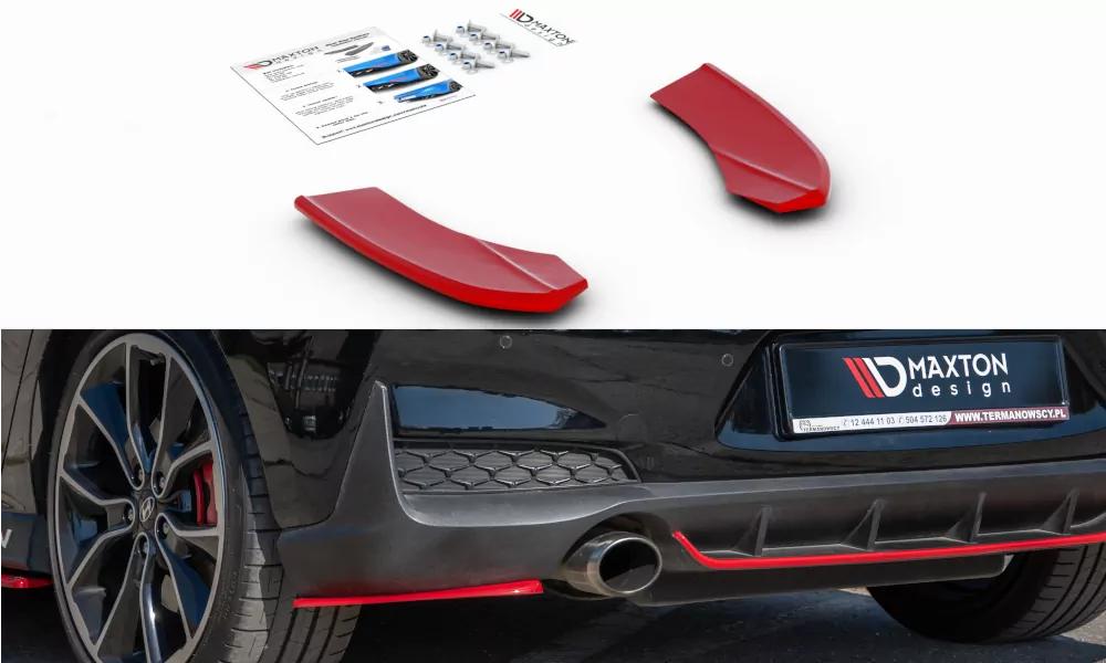 Heck Ansatz Flaps Diffusor Passend Für Diffusor V.2 Passend Für Hyundai I30 N Mk3 Hatchback