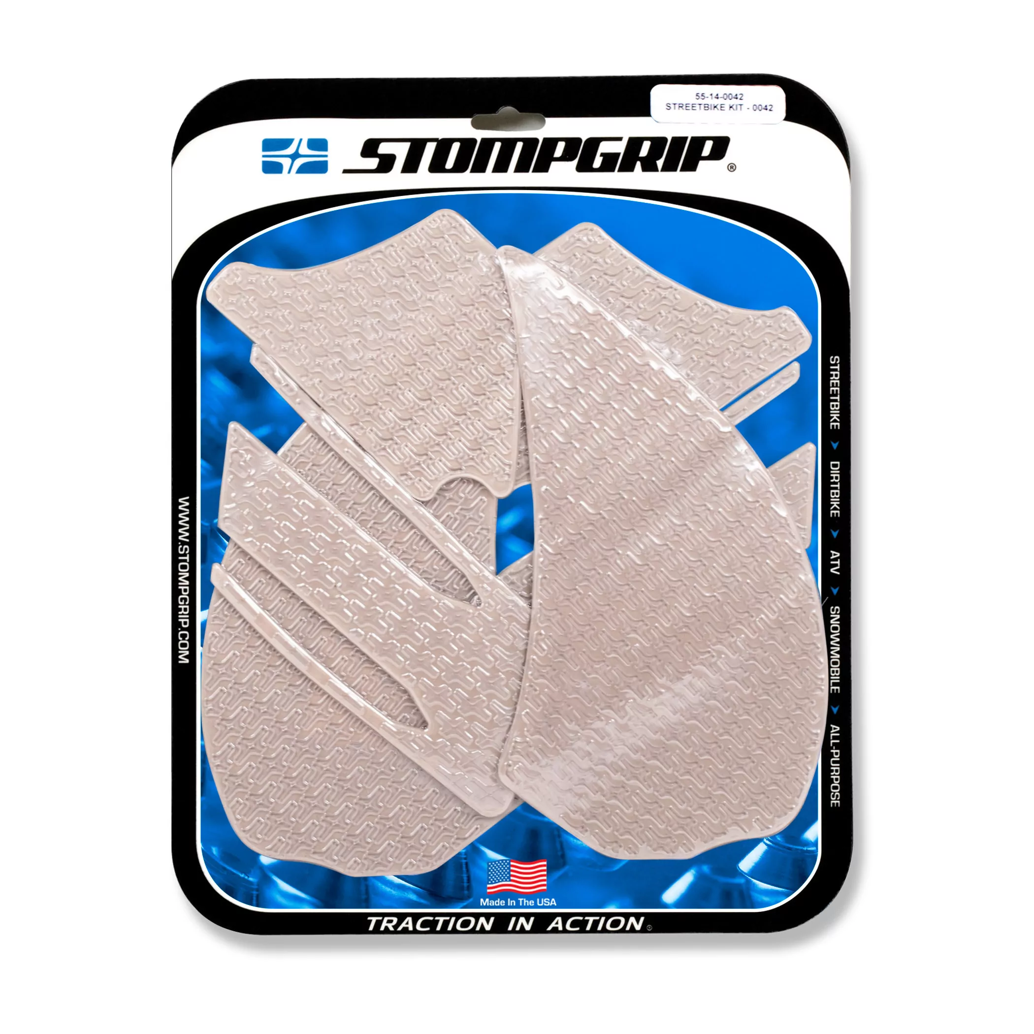 Stompgrip Traction Pad Icon für Kawasaki ZZR 1400 12-20 Klar