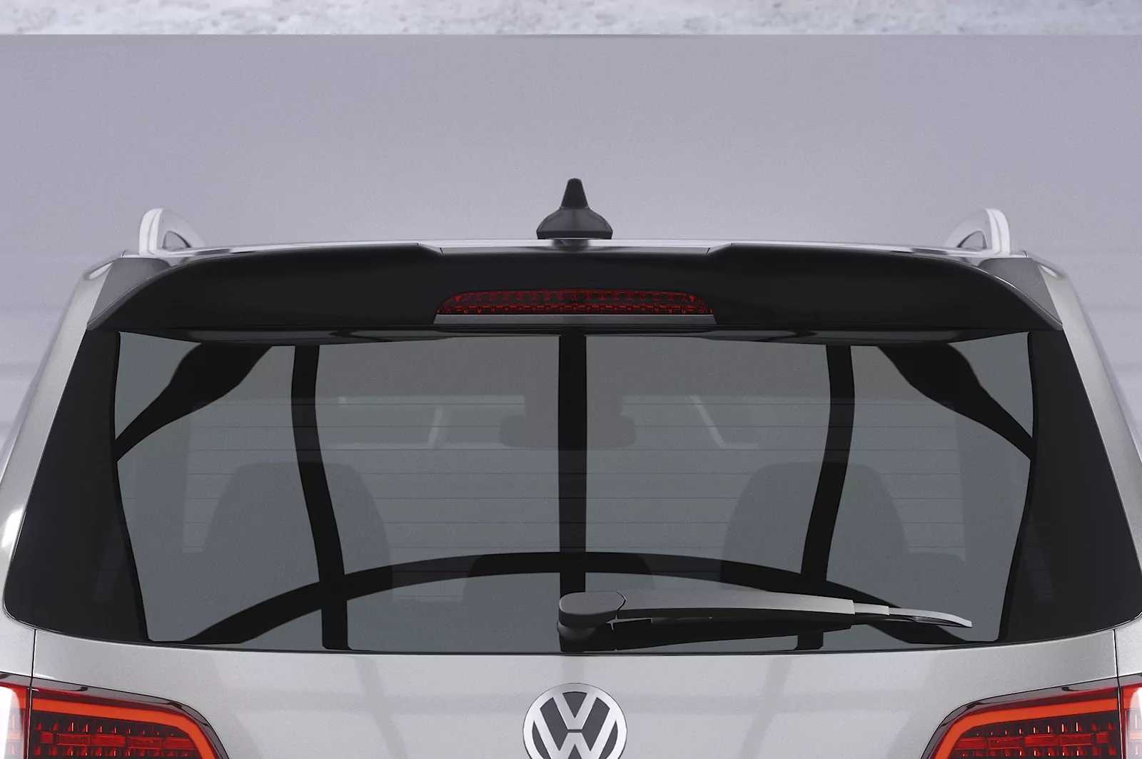 Heckflügel mit ABE für VW Sharan II / Seat Alhambra II HF024 Schwarz Strukturiert