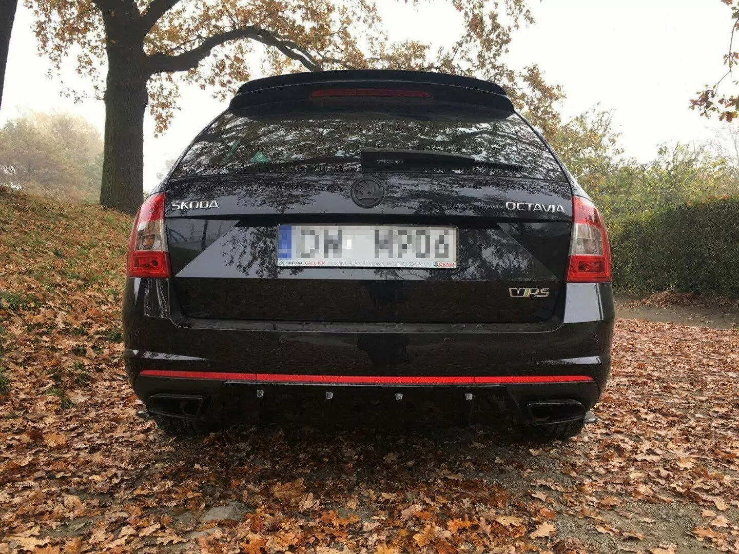 Spoiler CAP Passend Für Passend Für SKODA OCTAVIA 3/3FL RS Kombi Schwarz Hochglanz Schwarz Hochglanz