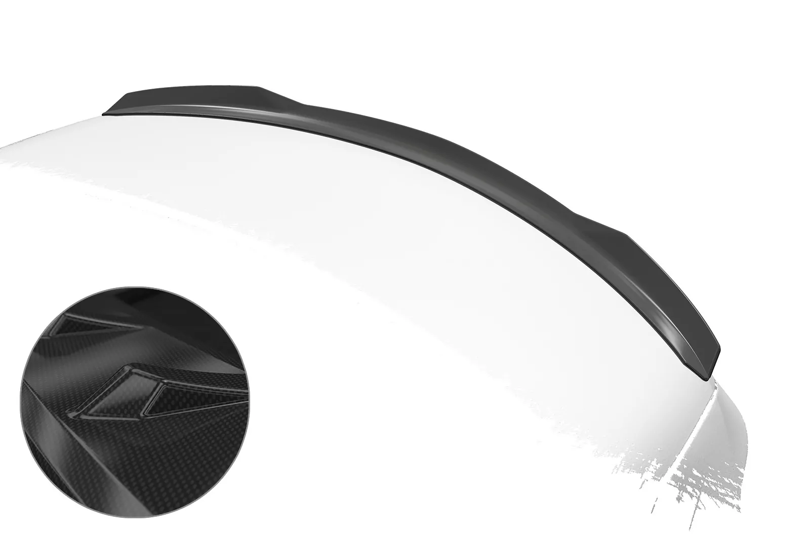 Heckflügel mit ABE für Mercedes Benz C-Klasse W205 HF813-C Carbon Look Hochglanz