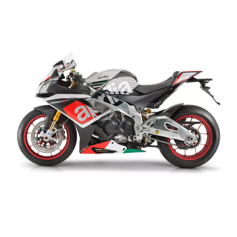 Stompgrip Traction Pad Icon für Aprilia Tuono V4 / R / APRC 10-15 Schwarz